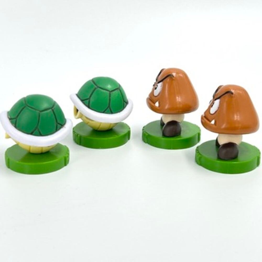 4pc Super Mario Chess Replacement Part 2 PAWN Koopa Shell 2 ROOK Goomba Nintendo - Picture 4 of 7